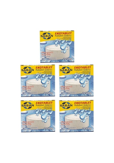 Nem Alıcı Rutubet Giderici Yedek Tablet 5'Li 2 X 500 Gram Natural