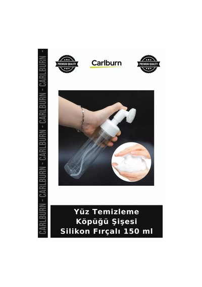 Özel Üretim Köpük Başlıklı Silikon Fırçalı Cilt Bakım Pratik Yüz Temizleme Köpüğü Şişesi