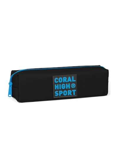 Coral High Sport Tek Bölmeli Siyah-Mavi Kalemlik