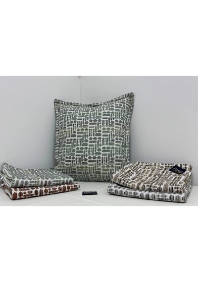 Nivemeshome Elyaf Dolgulu Kırlent 45x45 Lisa 02 Yeşil Yeşil