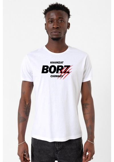 Khamzat Chimaev Borz Claw Beyaz Erkek Bisikletyaka Tshirt Çok Renkli