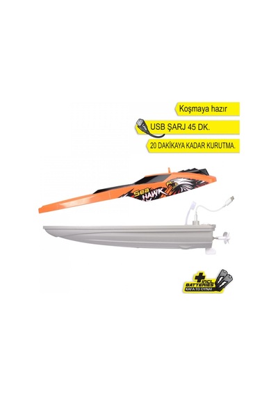 Dickie Uzaktan Kumandalı Sea Hawk Tekne Turuncu