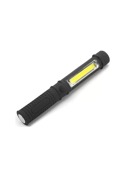 Working Light Cob 1+1 Pilli El Feneri V244 Siyah Working Light Cob 1+1 Pilli El Feneri V244 Siyah