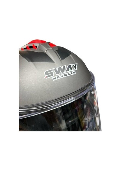 Sway 865 Full Face Güneş Gözlüklü Kapalı Motosiklet Kaskı M Beden Titanium Gri Kırmızı Gri - Kırmızı Sway 865 Full Face Güneş Gözlüklü Kapalı Motosiklet Kaskı M Beden Titanium Gri Kırmızı Gri - Kırmızı