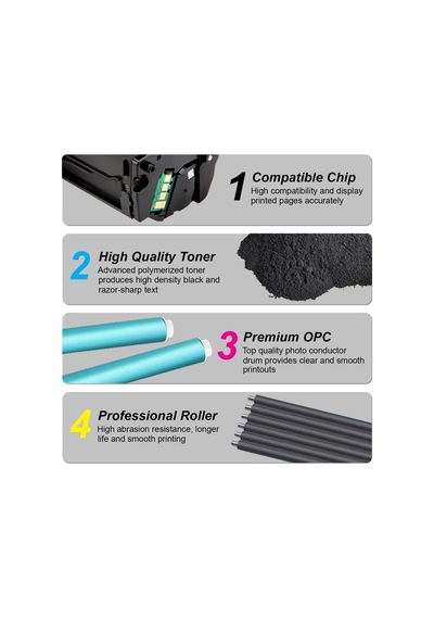 Samsung Sl-m2026 W A4 Mono Pictech Uyumlu Kablosuz Lazer Baskı İçin Toner Kartuşu, Yedek Samsung Mlt-d111s Toner Ka