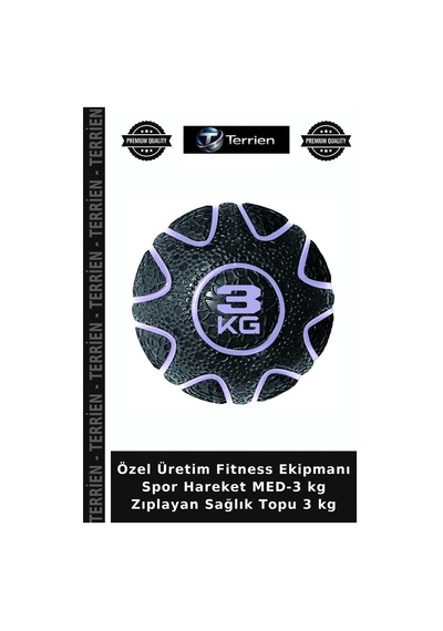 Özel Üretim Fitness Ekipmanı Spor Hareket Med-3 Kg Zıplayan Sağlık Topu 3 Kg