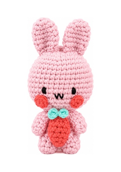 Bakgelal Hello Adorable Tavşan Dostlar Amigurumi Yapım Seti 2 Tavşan Figürü, Tığ Ve İplik Dahil