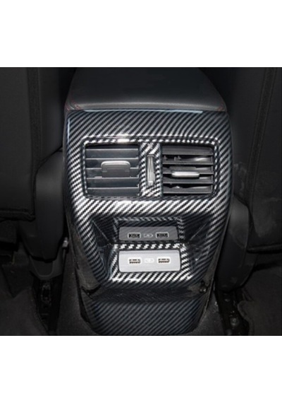Honda - Cıvıc Fe1 2022+ Uyumlu Arka Klıma Panel Kaplama - Karbon