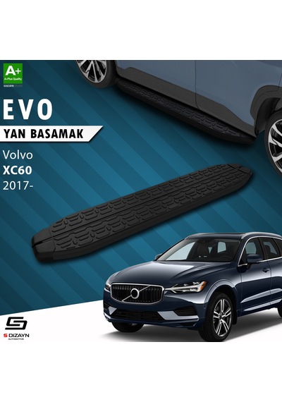 S-dizayn Volvo Xc60 2 Evo Siyah Yan Basamak 193 Cm 2017 Üzeri