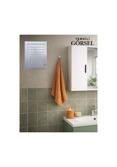 Beyaz 65 X 65 Cm Havalandırma Menfezi Banyo Menfezi Wc Baca Kapağı Tuvalet Menfezi Plastik Panjur