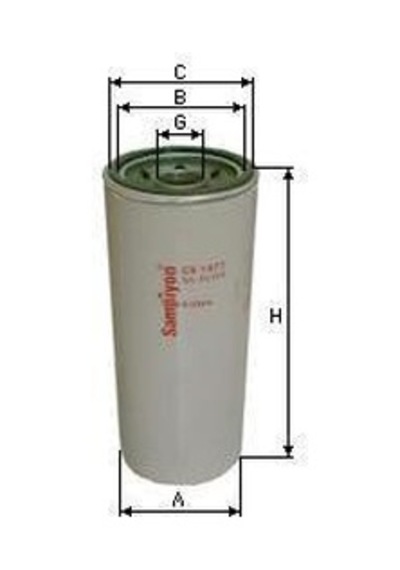 Cs1462 23524251 Lube Yağ Filtresi