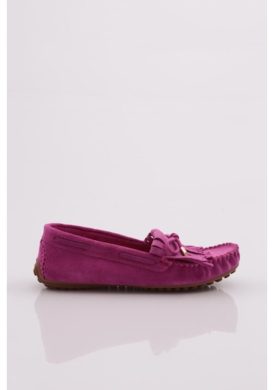 Dgn K118 Kadin Püskül Detayli Loafer Ayakkabi K118-1774-R0533 Fuşya