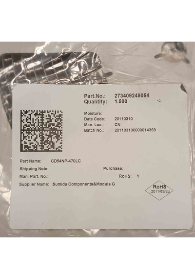 Cd54np-470lc 47uh 0.72a 6.1x5.5x4.85 Sumıda Smd Bobin 14 Adet