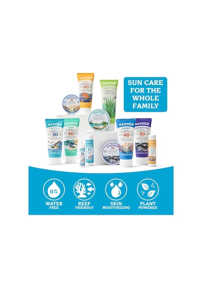 Badger Kokusuz Mavi Güneş Kremi Stick Spf35 Kolay Sürülüm 18.4 Gr