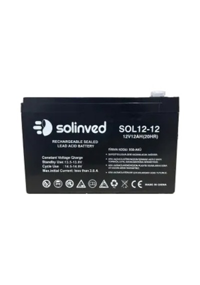 Solinved 12v 12ah Ups Ve Alarm Aküsü