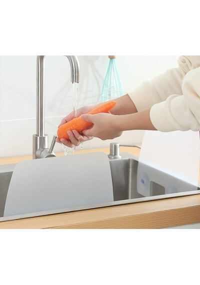 Lavabo Ve Ocak Sıçrama Önleyici Vantuzlu Kalkan Ev Gereci Mutfak Koruyucu Tezgah Koruması Çok Renkli