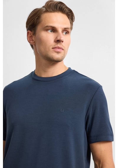 Backandbond Lacivert Regular Fit Basıc Tişört