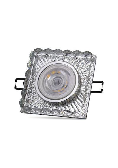5 Adet Noas Yl65 1737 Selen Led Çerçeveli 4000k Kare Kristal Cam Spot Kasa Beyaz