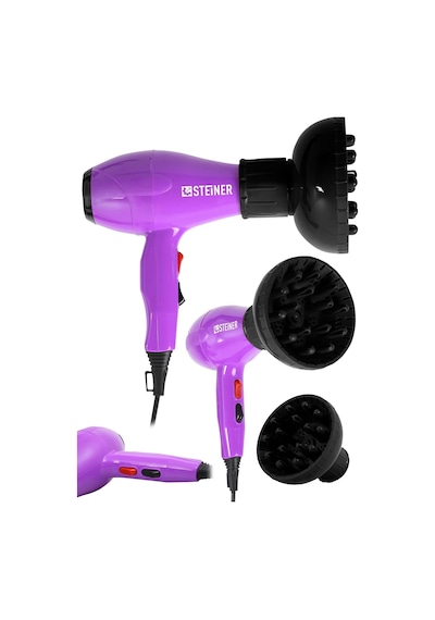 Tr Alman 3800 Watt Professional Saç Kurutma Makinesi Ac Motor Fön Makinesi + Difüzör + 2 Adet Başlık