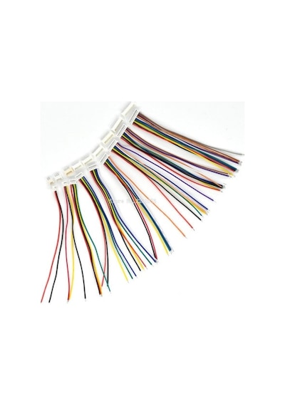 1,25Mm 6 Pin Jst 15Cm Kablolu Konnektör (180D Erk) (10 Adet)