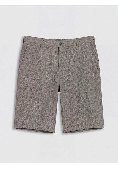 Lcwaıkıkı Classic Kahverengi Regular Fit Keten Karışmlı Erkek Şort