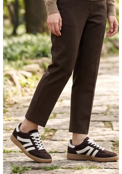 In Step Street-line Classic Kahverengi Süet-deri Unısex Spor Ayakkabı Kahve