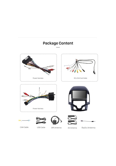 Hyundaı İ30 A/c 2009-2012 Multimedya Navigasyon Usb Kamera Carplayer 4 Ram
