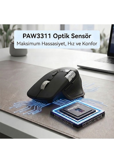 Inca Iwm-513rx Paw3311 Sensörlü Kablosuz Gaming Mouse 7d Programlanabilir Oled Ekranlı 1000hz 12.800 Dpi