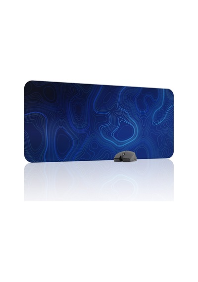 Topography Kaymaz Dikişli Kauçuk Oyuncu Mousepad V1 - 90x40 Xxl Gaming Mouse Pad Fare Altlığı