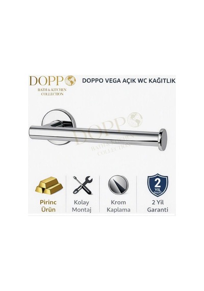 Doppo Point Vega Açık Kağıtlık Krom