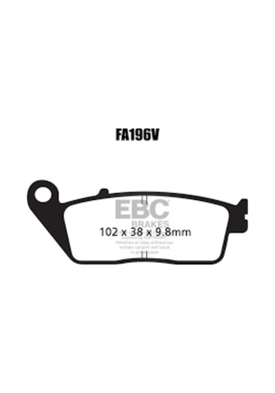 Fa196V 2021 Honda Nc 750 X Abs Ebc Yarı Sinterli Ön Fren Balatası
