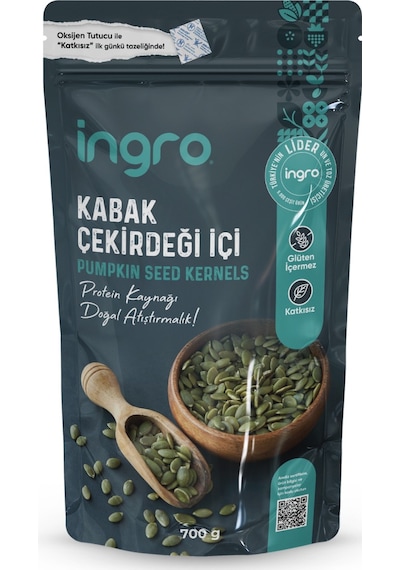 Ingro Glutensiz Kabak Çekirdeği içi 700 G