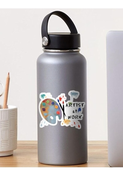 Sanat - Ressam -resim - Çizim - Boyamak Tasarımlı Sticker Seti