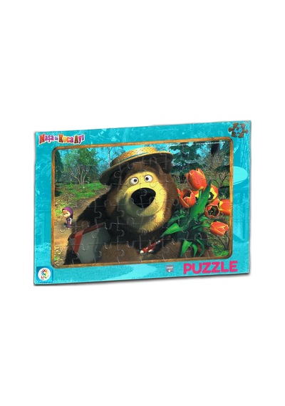 Maşa Ile Koca Ayı 2'Li Frame Puzzle/Yapboz (24+48 Parça)