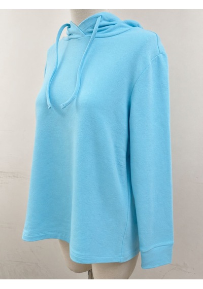 Neden Tekstil Kadın Kapüşonlu Sweatshirt - Rahat Ve Şık - Mavi