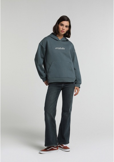 Colin's Colins Oversize Fit Kapüşonlu Baskılı Kadın Mavi Sweatshirt Cl1077485 Q1.v2 Blp Petrol Mavisi