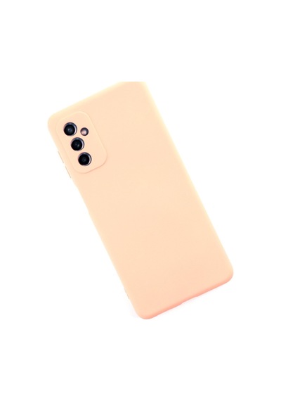 Samsung Galaxy Uyumlu   M52 5g Kılıf Nano İçi Kadife Silikon - Pudra