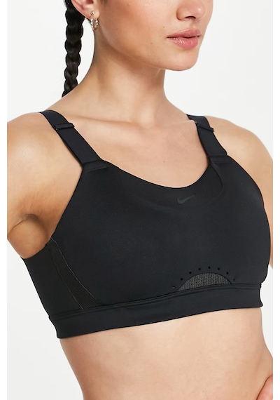 Nike Training Alpha Padded Adjustable Dri Fit High Support Sports Bra Black Kadın Spor Bra Siyah Siyah