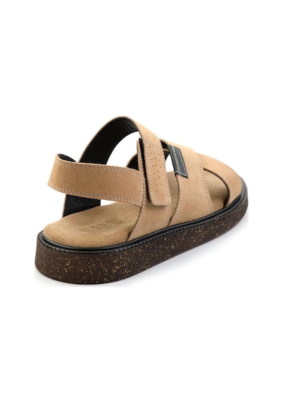 Bambi Kum Leather Erkek Sandalet E05801030602 Kum