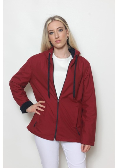 CottonCool Kadın Bordo Içi Polar Mont