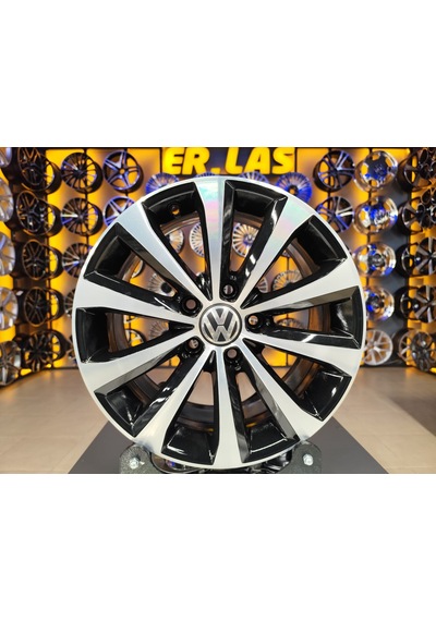 4 Adet  Volkswagen 7 16 5 112 Et45 57.1 Black Mack Jant Revize Edilmiş Takım