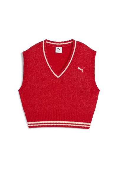 Puma Premıum Ess Vest Kırmızı Kadın Süveter