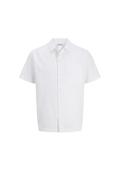 Jack & Jones Erkek Relaxed Fit Kisa Kollu Gömlek - Easton - 12294082 Beyaz