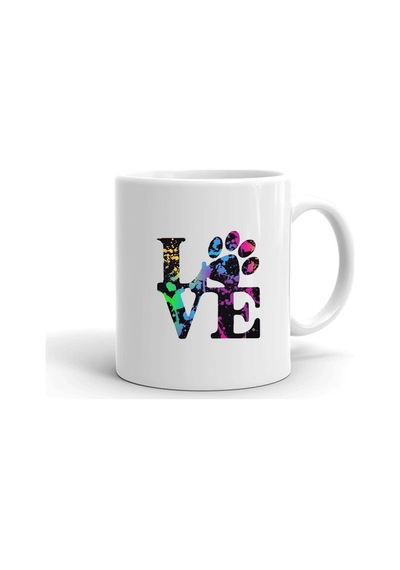 Love Ped Baskılı Seramik Beyaz Kupa