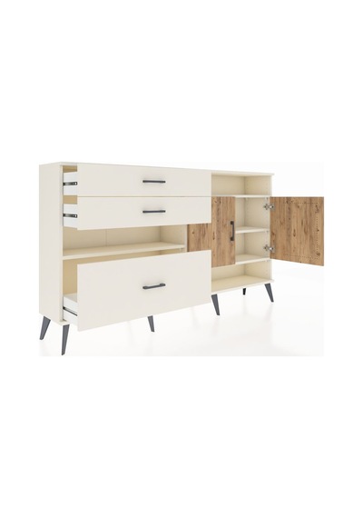 Arges Konsol 4 Raflı 3 Çekmeceli 2 Kapaklı 176x30x99 Aytaşı-çam/a Aytaşı-çam/aytaşı Arges Konsol 4 Raflı 3 Çekmeceli 2 Kapaklı 176x30x99 Aytaşı-çam/a Aytaşı-çam/aytaşı