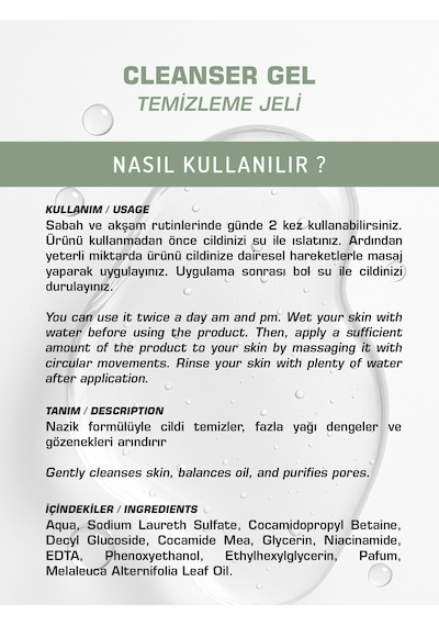 2'' Li Cleasing Gel I Yüz Temizleme Jeli