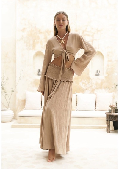 Mai Collection Mai Studios Co. Marshanda Vizon Crop Etek Takım Vizon