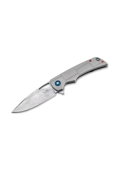 Böker Plus P-51 Damast Kamp Çakı Çok Renkli