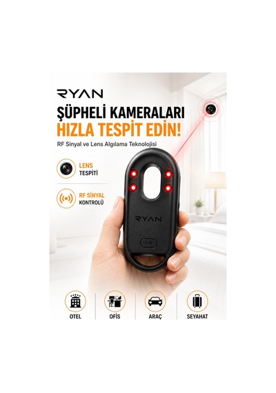 Ryan Akıllı Eşya Bulucu Smart Tag İos Uyumlu Apple Find My Konum Takip &  Lens Tespit Cihaz-14908