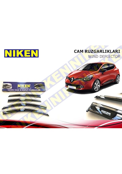 Renault Clio 4 Kromlu Cam Rüzgarlığı Niken 2013